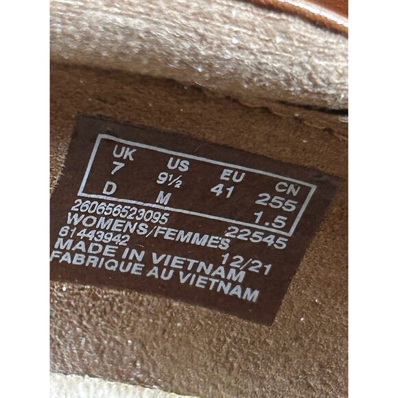 Clarks Ashland Spin Brown Leather Mary Jane Loafers Women’s Sz 9.5 M - Picture 7 of 8